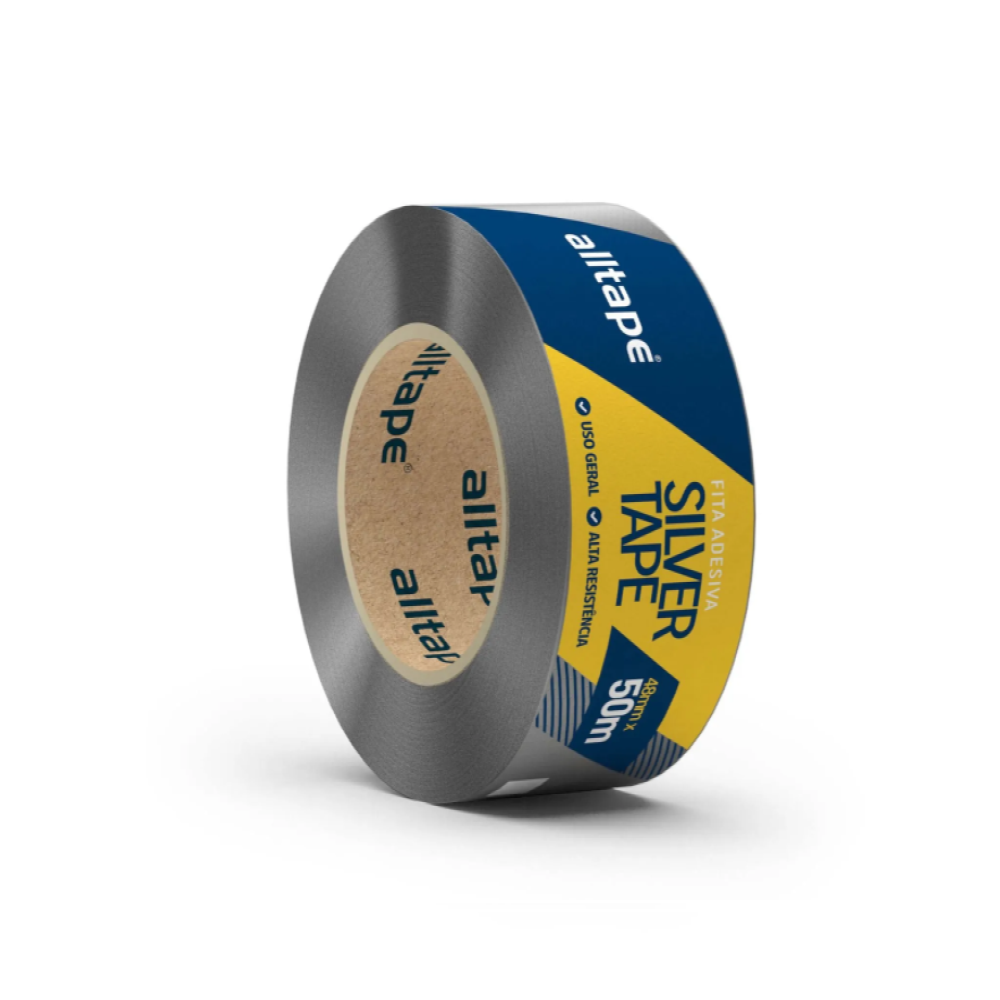 Fita Silver Tape – Marca AllTape – Cor Cinza – Tam. 48mm x 50m – 1 Unidade