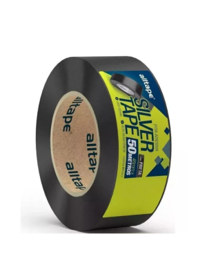 Fita Silver Tape - Marca AllTape - Cor Preta - Tam. 48mm x 50m - 1 Unidade