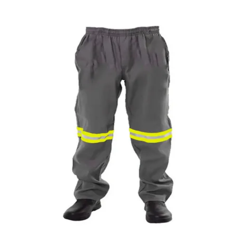Calça Eletricista – NR10 ATPV 11 – Marca MR Safety – Cor Cinza – c/ Refletivo – c/ Bolso