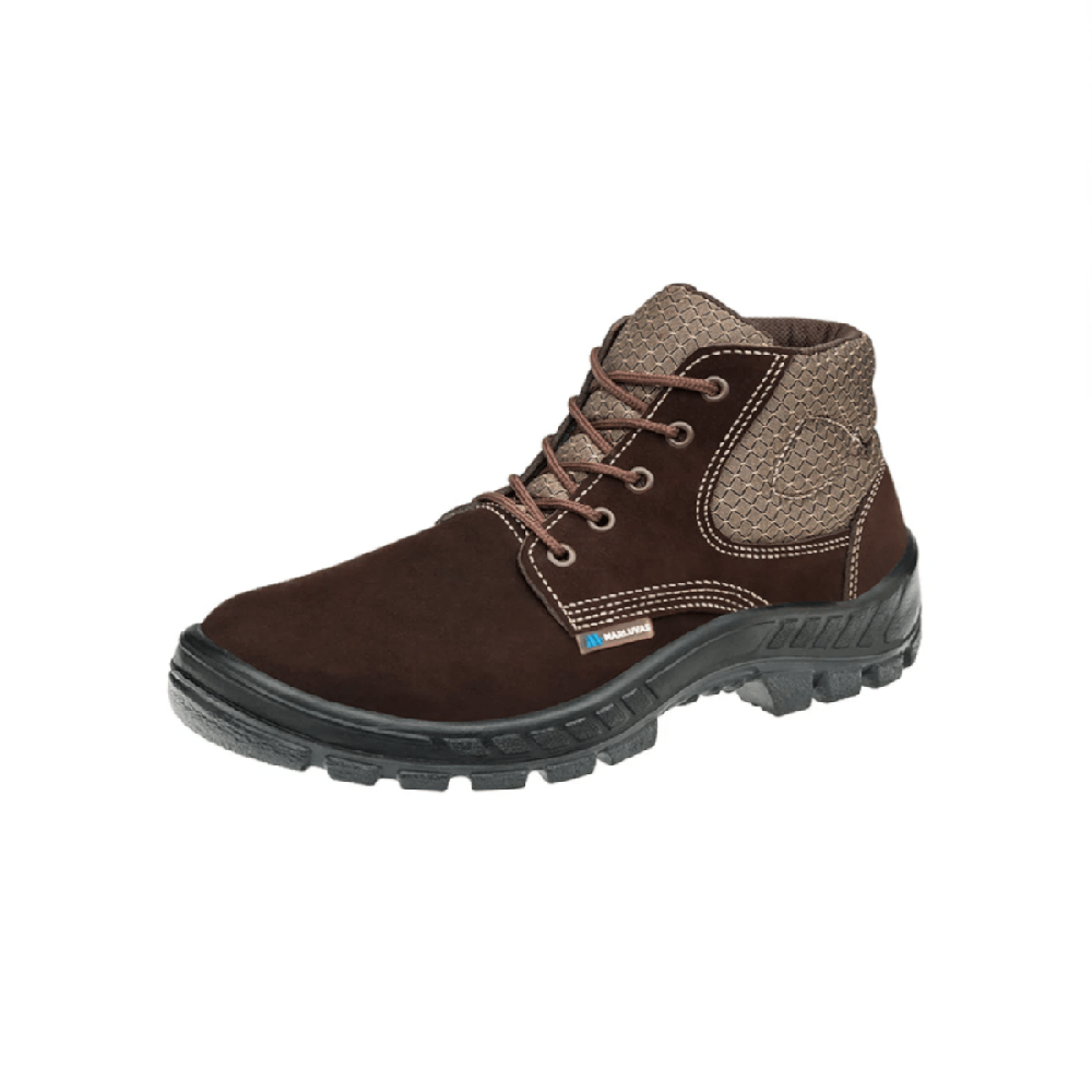 Botina em Nobuck – Marca Marluvas – Solado Bidensidade – Bico de PVC – Cor Marron