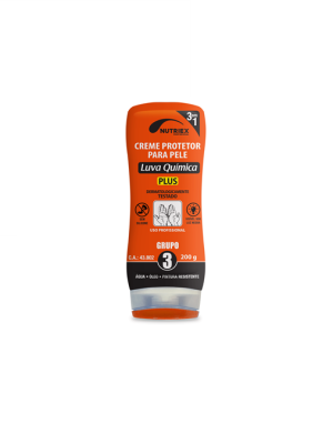 Creme Protetor para as Mãos - Marca Nutriex <br> Modelo Luva Química - Grupo 3 <br> Frasco c/ 200g