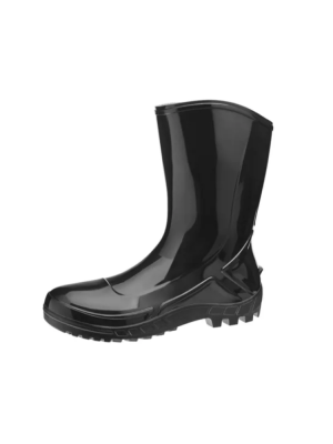 Bota de PVC – Cano Médio – Marca Vulcaflex/Marluvas – Solado Monodensidade – Sem Biqueira – Cor Preta