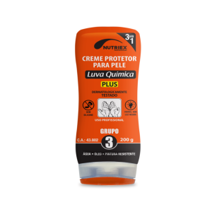 Creme Protetor para as Mãos – Marca Nutriex – Modelo Luva Química – Grupo 3 – Frasco c/ 200g