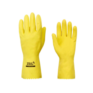 Luva de Latex – Modelo Verniz Silver Slim – Marca Volk – Cor Amarela