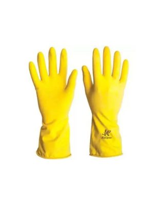 Luva de Látex - Cor Amarela <br> Marca Kalipso - Par