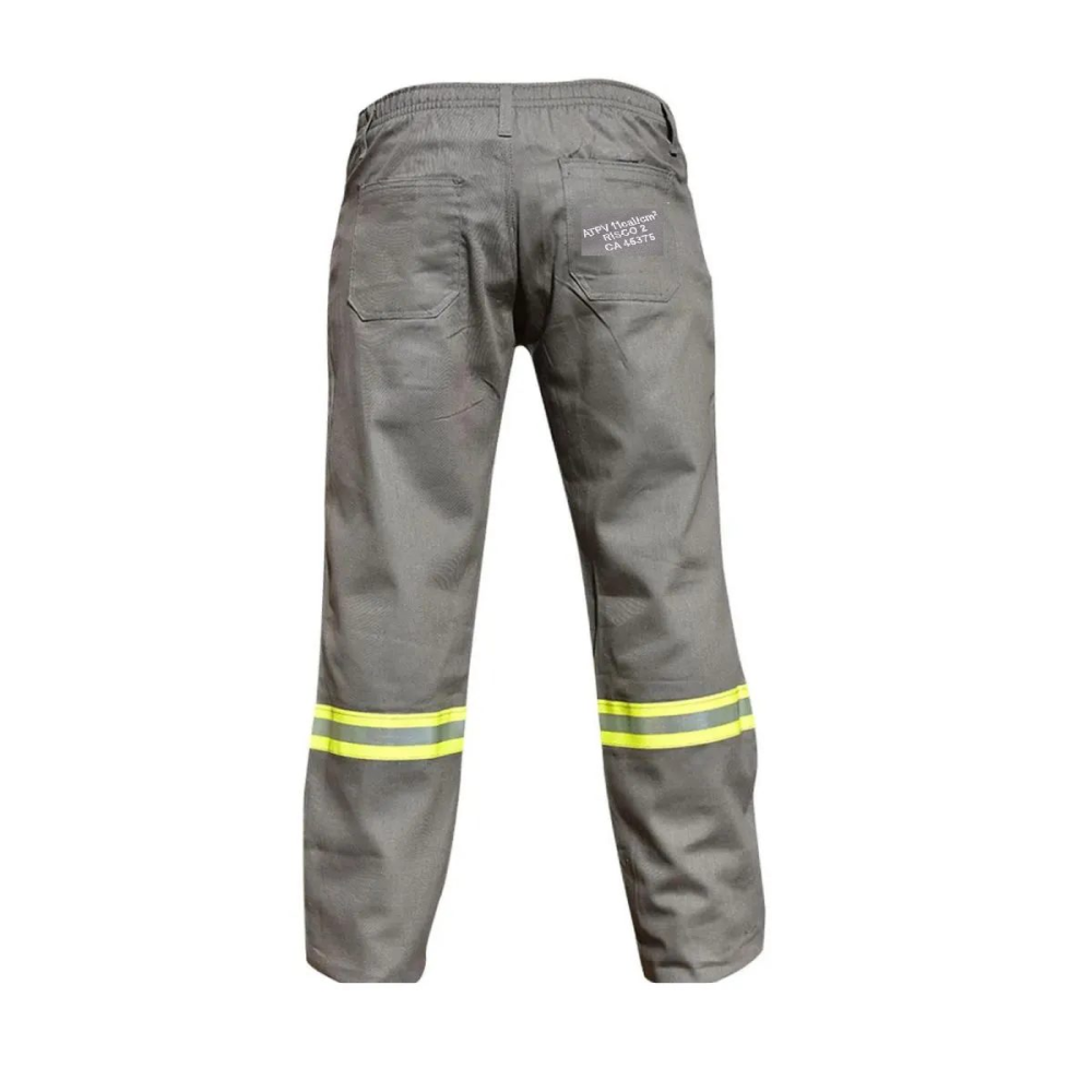 Calça Eletricista – NR10 ATPV 11 – Marca MR Safety – Cor Cinza – c/ Refletivo – c/ Bolso
