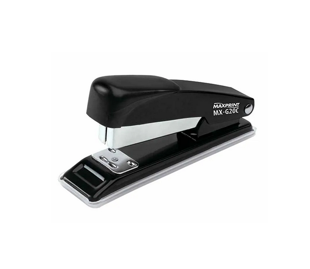 Grampeador de Papel Manual Metálico <br> Marca Maxprint – Modelo MX-G20C <br> P/ 20 Folhas