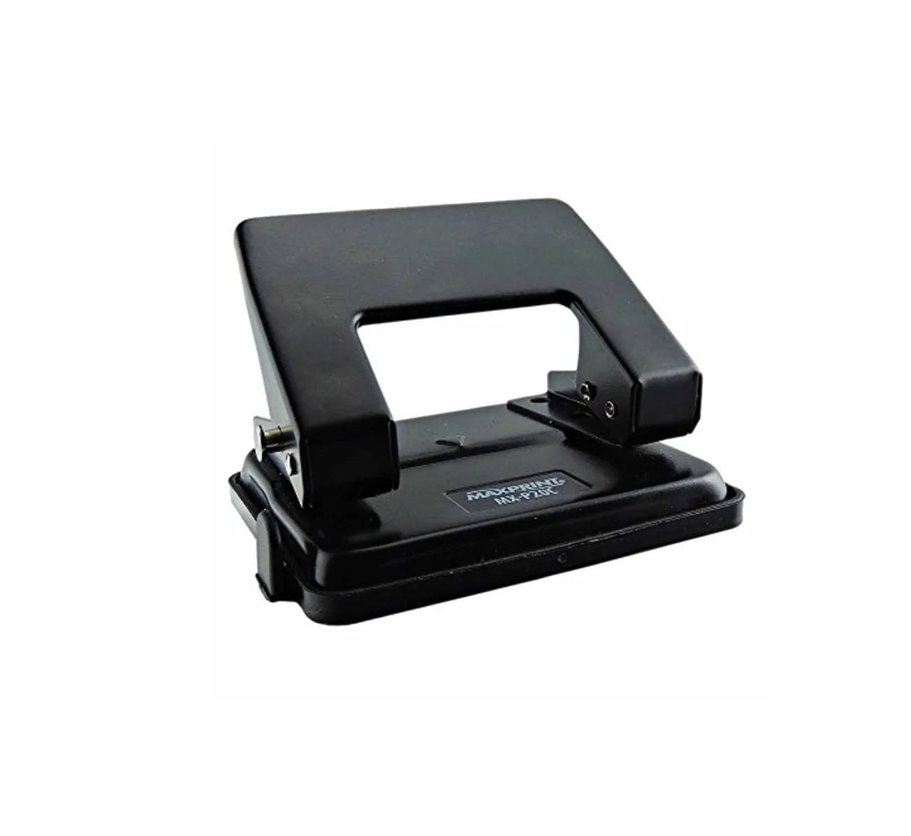 Perfurador de Papel – 2 Furos <br> Marca Maxprint – Modelo MX-P20C Metálico <br> Cor Preta – Caixa Master c/ 12 Unidades