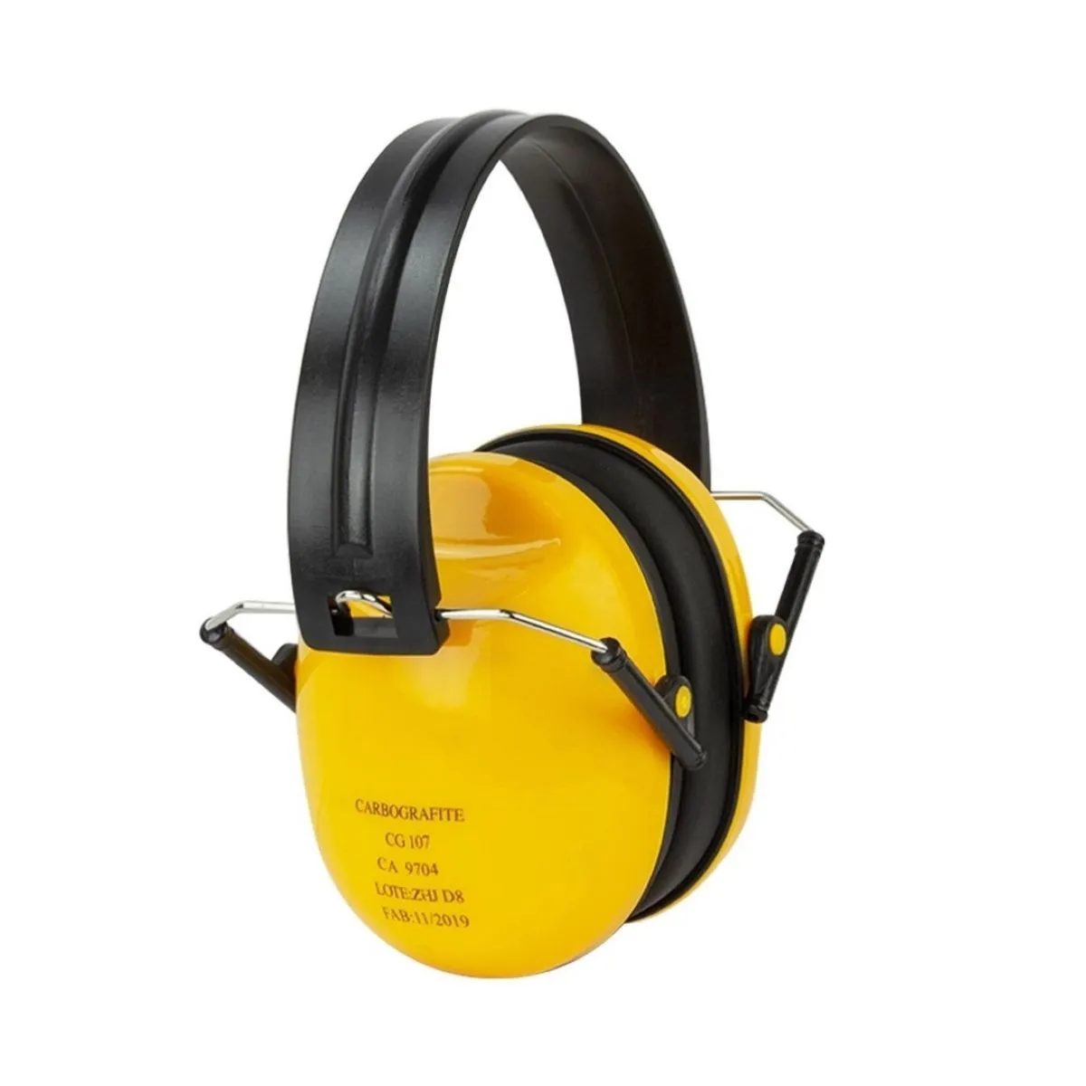 Abafador Auricular – Tipo Concha <br> Modelo CG 107 – Marca Carbografite <br> Cor Amarela