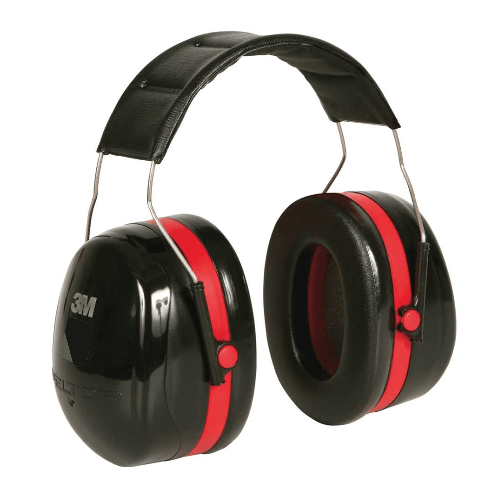 Abafador Auricular – Tipo Concha <br> Modelo H10A – Marca 3M <br> Cor Preta + Vermelha