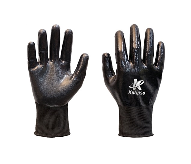 Luva NBR – Elastano + Nitrílica <br> Marca Kalipso – Cor Preta