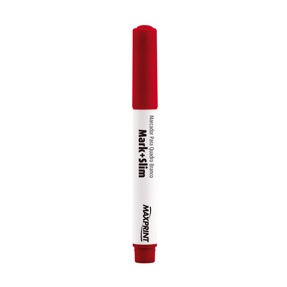 Caneta Marcador para Quadro Branco – Marca Maxprint – Cor Vermelha – Unidade