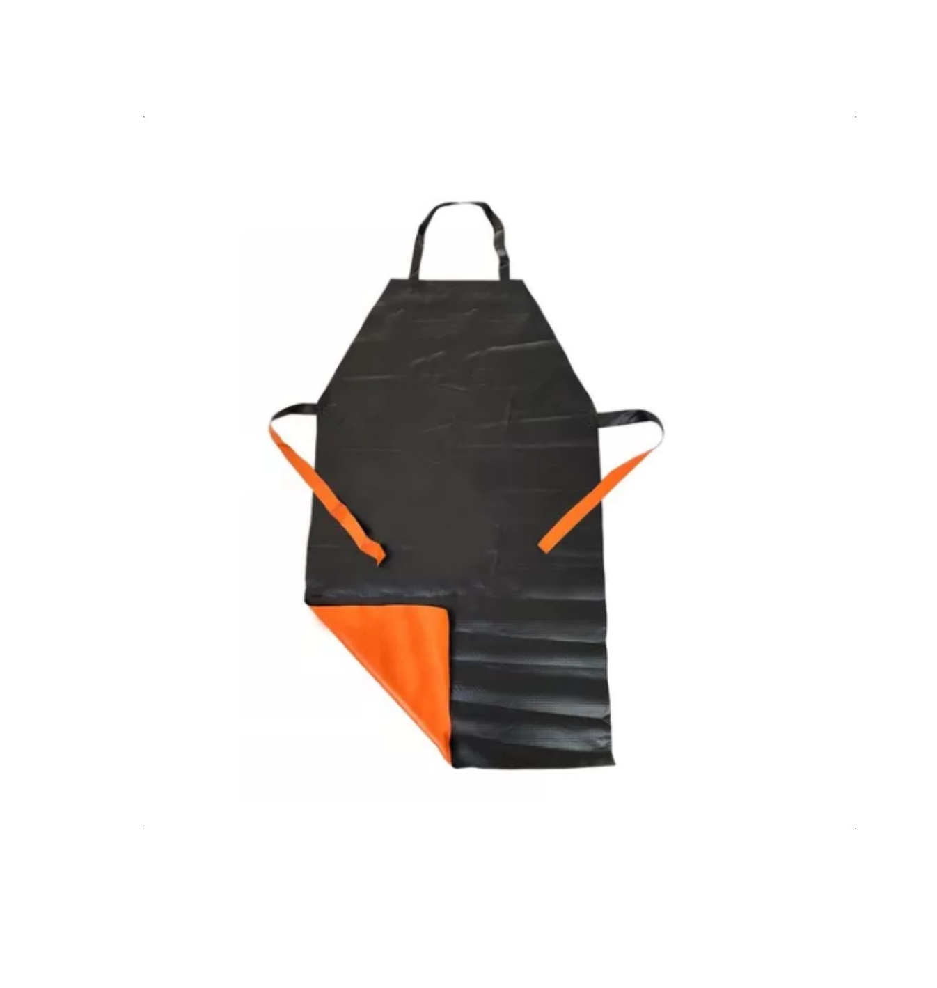 Avental de Trevira – Dupla Face <br> Marca Brascamp – Cor Preta + Laranja