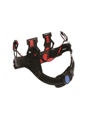 Suspensão (Carneira) - Marca 3M - p/ Capacete Modelo H700 - c/ 4 Pontos e Ajuste - Cor Preta