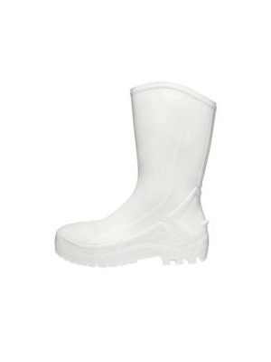 Bota de PVC - Cano Médio - Marca Vulcaflex/Marluvas - Solado Monodensidade - Sem Biqueira - Cor Branca