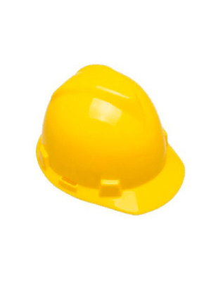 Capacete V-Guard - Marca MSA - Push Key - Tipo 2 - Classe B - Cor Amarela