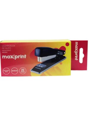 Grampeador de Papel Manual Metálico <br> Marca Maxprint - Modelo MX-G20C <br> P/ 20 Folhas