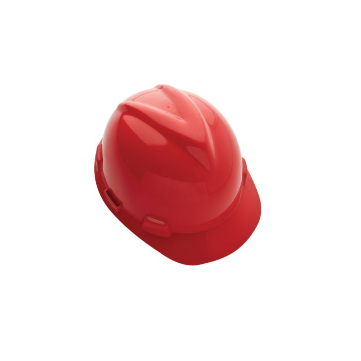 Capacete V-Guard – Marca MSA – Push Key – Tipo 2 – Classe B – Cor Vermelha