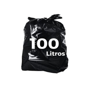 Saco de Lixo – 100 Litros Carga Pesada – Marca Frix – Cor Preta – Pacote com 100 unidades