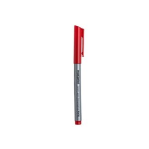 Caneta para Retroprojetor (CD/DVD) – Marca Maxprint – Ponta 2mm – Cor Vermelha – Caixa c/ 12 Unidades