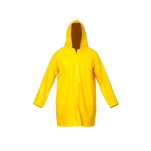Capa de Chuva em PVC – Com Manga Longa – Marca Maicol – Com Capuz – Com Forro – Cor Amarela