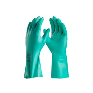 Luva de Borracha Nitrílica – Nitrasolv – Marca Danny – com Forro – cor Verde – Par