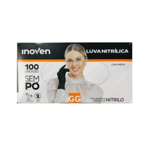 Luva Nitrílica – Sem Pó – Proteção Contra Agentes Químicos – Marca Inoven – Caixa c/ 100 unidades
